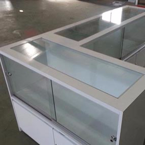 哈爾濱玻璃柜臺 推拉門配鎖