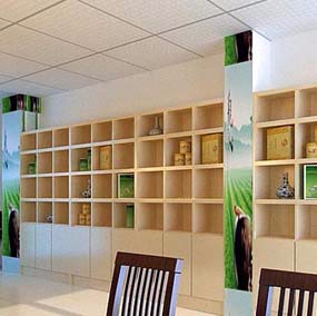 現代簡潔茶葉陳列柜