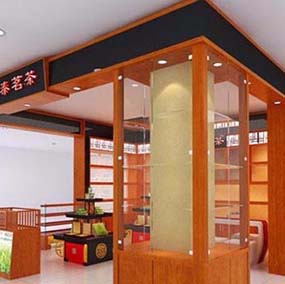 實木茶葉展柜定做
