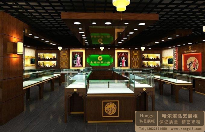 東北特產(chǎn)展柜定做