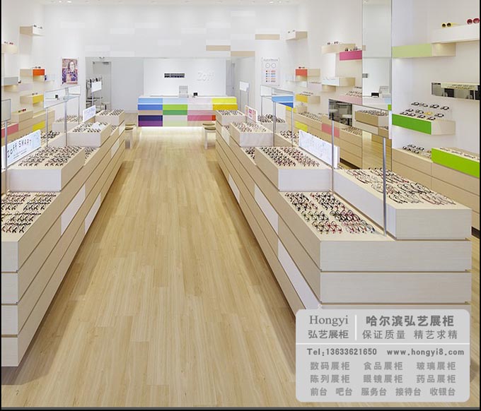 哈爾濱眼鏡展柜制作認準億點展柜