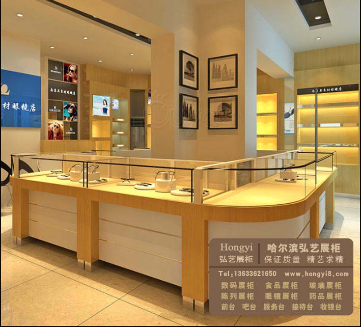 哈爾濱弘藝眼鏡展柜制作生產廠家