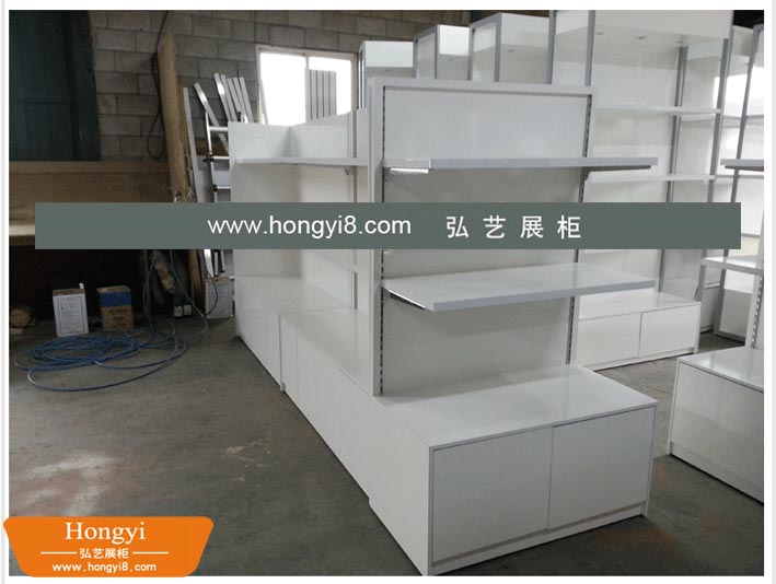 白色烤漆展柜可調(diào)隔板
