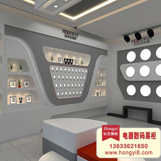 展柜上的燈光與照明