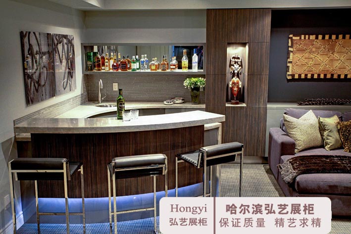 哈爾濱服務臺定制 弧形帶燈光